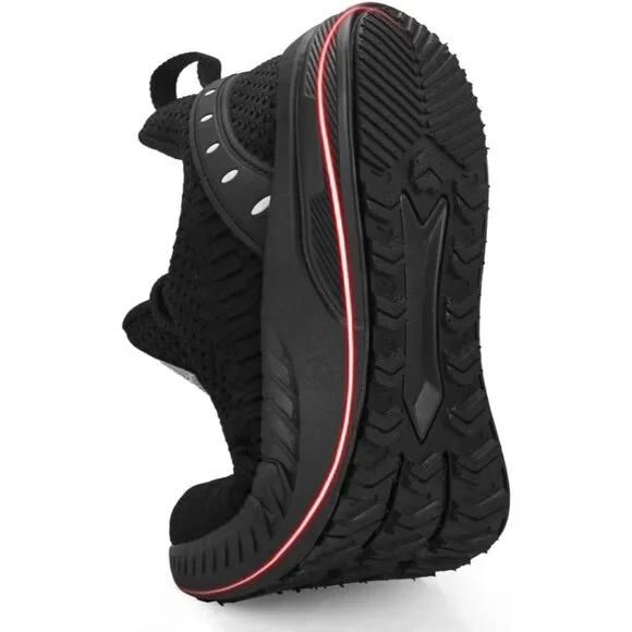 Men's Black Tennis Running Lightweight Breathable Mesh Fashion Sneakers
